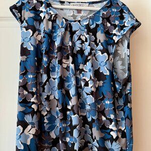 Kasper Women’s Short Sleeve Blouse – Round Neck